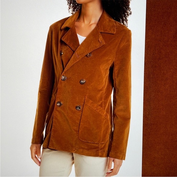 FRANK & EILEEN Belfast Performance Corduroy Chestnut Jacket small - Picture 2 of 3